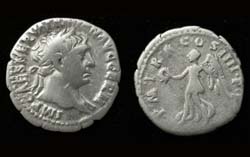 Trajan, Denarius, Victory reverse